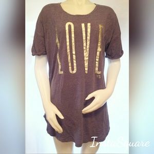 Victoria's Secret Purple "LOVE" T-Shirt Dress